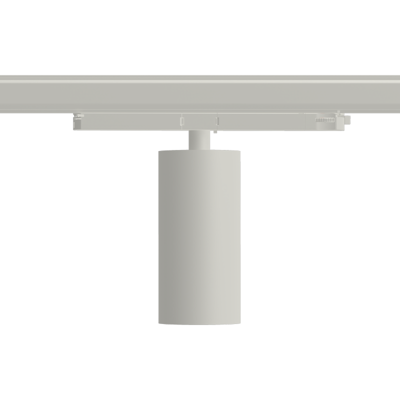 Super Starr Hero Track Light - Matt White Round Matt White